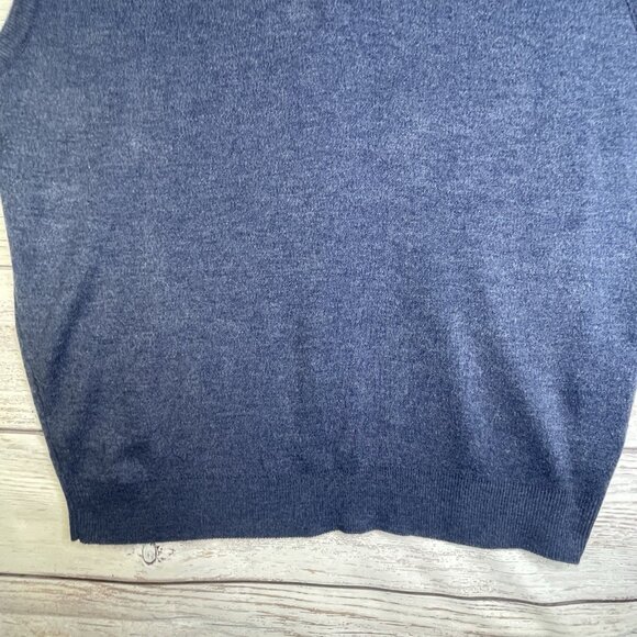 Vintage TownCraft V Neck Knit Pullover Sweater Vest XXL Mens BlueMade in USA‎ - Picture 3 of 9